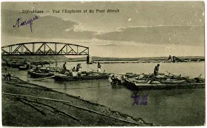 Euphrates: Bridge over the Euphrates River at Jarabulus, Syria