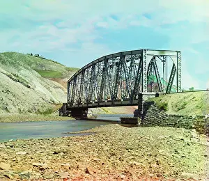 Truss: Bridge - Infrastructure - River - Russia