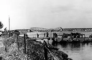Truss: Bridge across the Issel destroyed by the Dutch, 1940