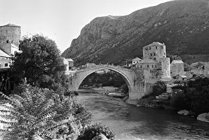 Mostar: Bridge in Mostar 1971