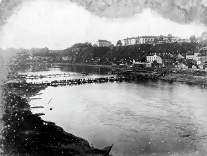 Njemen: Bridge over the Neman River in Grodno, 1915