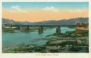 Indus: Bridge across the River Indus at Attock, Pakistan