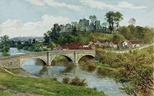 Ludlow: Bridge over river, Ludlow, Shropshire