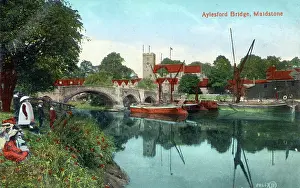 Aylesford: The Bridge over the River Medway at Aylesford, Kent
