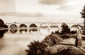 Hexham: Bridge over the River Tyne, Hexham, Victorian period