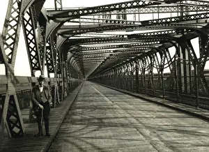 Vistula: Bridge over the river Vistula, 1930
