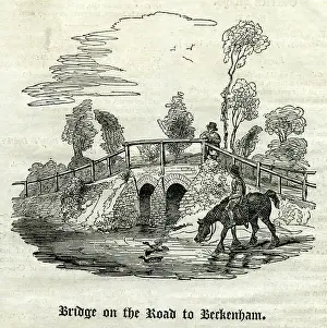 1827: Bridge on the road to Beckenham, Kent