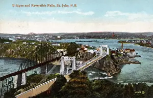 Reversible: Bridges and reversible falls, St John, New Brunswick, Canada