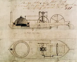 Bridgewater: Bridgewater canal boat diagram, by William Sherratt, 1799