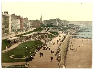 Bridlington: Bridlington, the parade (i.e. promenade), Yorkshire, Englan