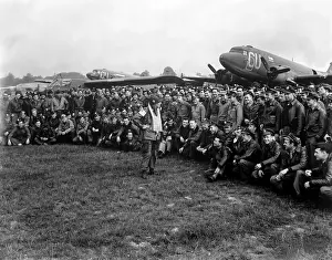 Mcauliffe: Brig. Gen. Anthony C. McAuliffe, gives glider
