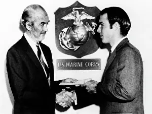 Stepson: Brigadier General Jimmy Stewart, shaking ?