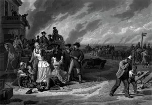 Kneels: Brigadier General Thomas Ewing of the Union Army