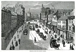 Briggate: Briggate - Leeds, Yorkshire 1885