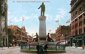 Mormons: Brigham Young Monument - Main Street, Salt Lake City