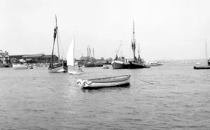 Brightlingsea: Brightlingsea, the Creek from the Stone at Point Clear c1955