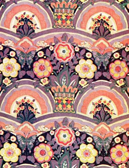Brightly: Brightly coloured floral pattern with butterflies