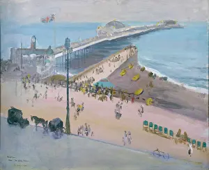 Lavery: Brighton from the Royal Albion ' with pier