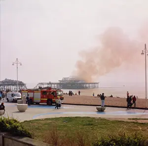 Brighton West Pier - On Fire