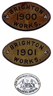 Brighton Works brass plates