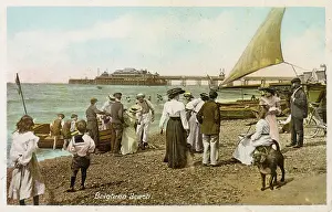 Pebbly: Brighton's pebbly beach