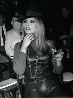 Tropez: Brigitte Bardot, French actress, at fashion show, Paris