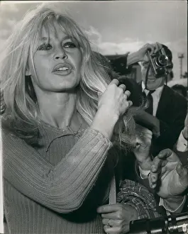 Bardot: Brigitte Bardot, French actress, arrives at London Airport
