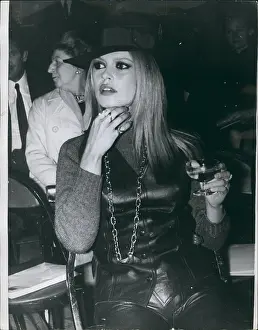 Tropez: Brigitte Bardot, French actress, at fashion show, Paris