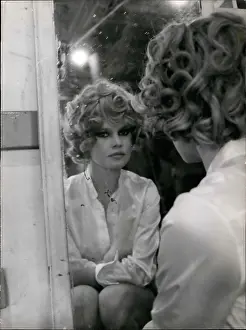 Bardot: Brigitte Bardot, French actress, looking in a mirror
