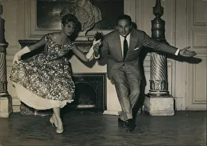 Curtsey: Brigitte Bardot learning to curtsey for the Queen