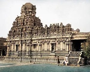 Nadu: Part of Brihadishvara Temple, Tanjore, India