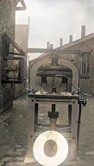 Offerton: Brim Press machine at hatworks