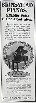 Pianos: Brinsmead Pianos advert
