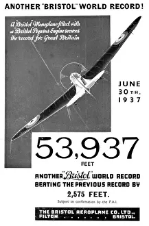 138a: Bristol 138A Monoplane - Pegasus. World Altitude Record