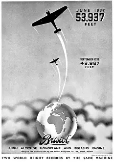 138a: Bristol 138A Monoplane - Pegasus. World Altitude Record