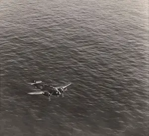 Beaufort: Bristol Beaufort flies low over the sea