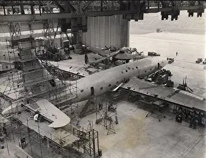 Brabazon: The Bristol Brabazon under construction at Filton