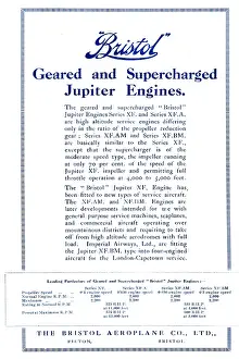 Geared: Bristol Jupiter Aero Engine - Geared & Supercharged