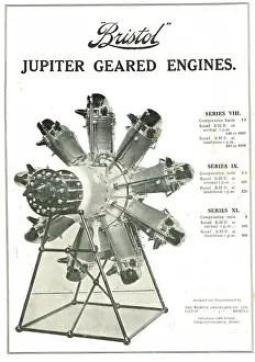 Geared: Bristol Jupiter Geared Aero Engines