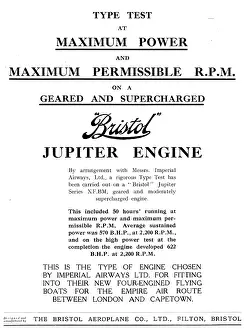 Geared: Bristol Jupiter XF.BM Geared & Supercharged