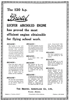 Aircooled: Bristol Lucifer 120hp Aircooled Aero Engine