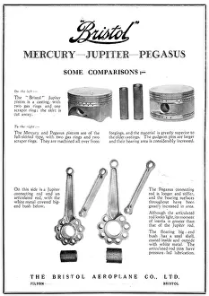 Comparisons: Bristol Mercury, Jupiter & Pegasus Aero Engine Comparisons