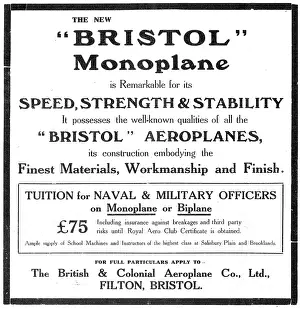 Monoplanes: Bristol Monoplanes