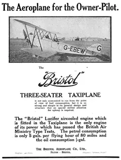 Taxiplane: Bristol Three-Seater Taxiplane