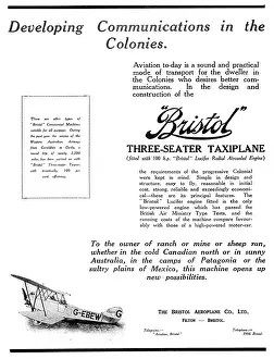 Taxiplane: Bristol Three-Seater Taxiplane