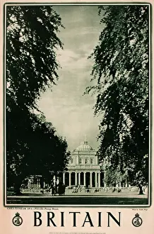 Pittville: Britain poster, Cheltenham Spa, Pittville Pump Room