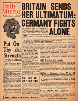 Ultimatum: Britain sends ultimatum to Germany