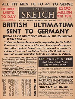Ultimatum: Britain sends ultimatum to Germany