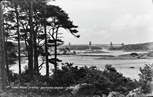 Straits: Britannia Bridge over Menai Straits
