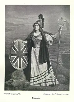 Archetypes: Britannia in photographer's studio
